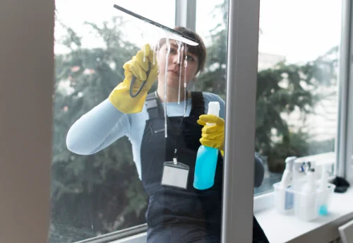Nettoyage de vitres intérieures et extérieures à la Vicomté-sur-Rance
